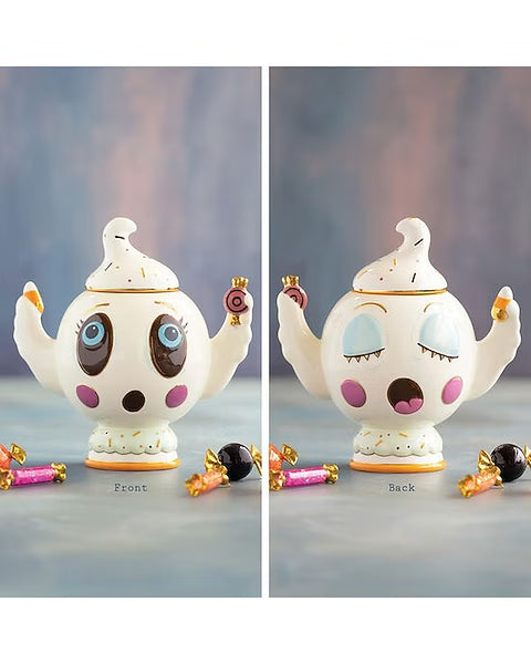 Glitterville Peek a Boo Ghost Cookie Jar