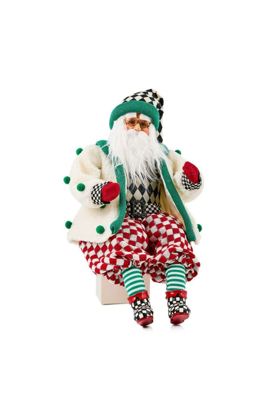 Check It Out Jovial Fabric Santa