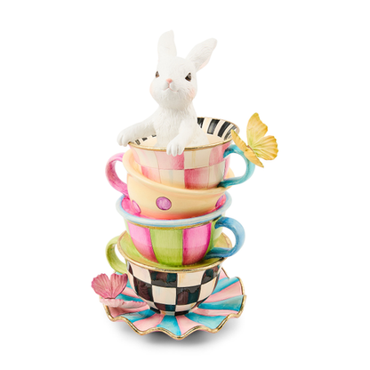 Frolic Spring Stacked Teacup Bunny Mackenzie Childs