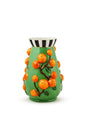 Mackenzie-Childs tutti frutti orange vase