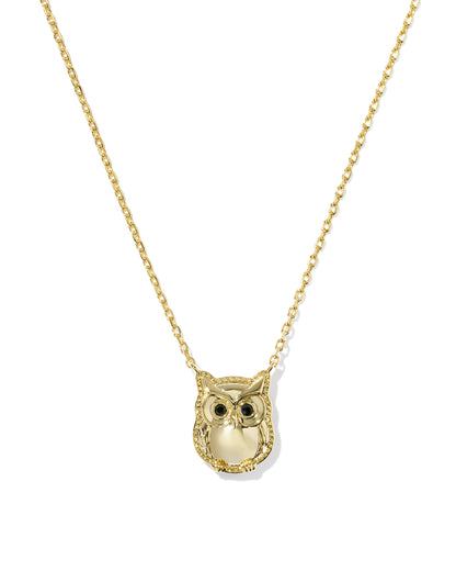 OWL SHORT PENDANT NECKLACE