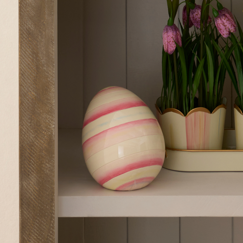 Bubblegum Stripe Mini Egg Mackenzie Childs
