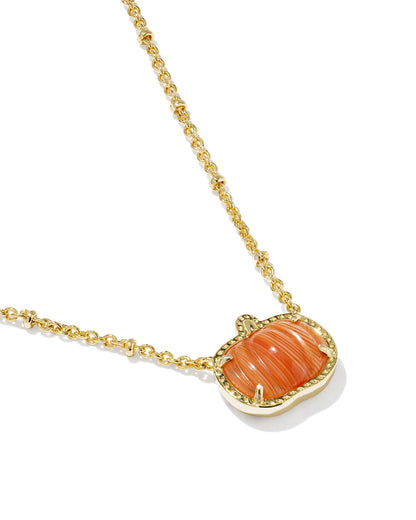 PUMPKIN SHORT PENDANT NECKLACE