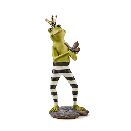 Courtly Fergal The Frog With Butterfly Decor Mackenzie Childs
