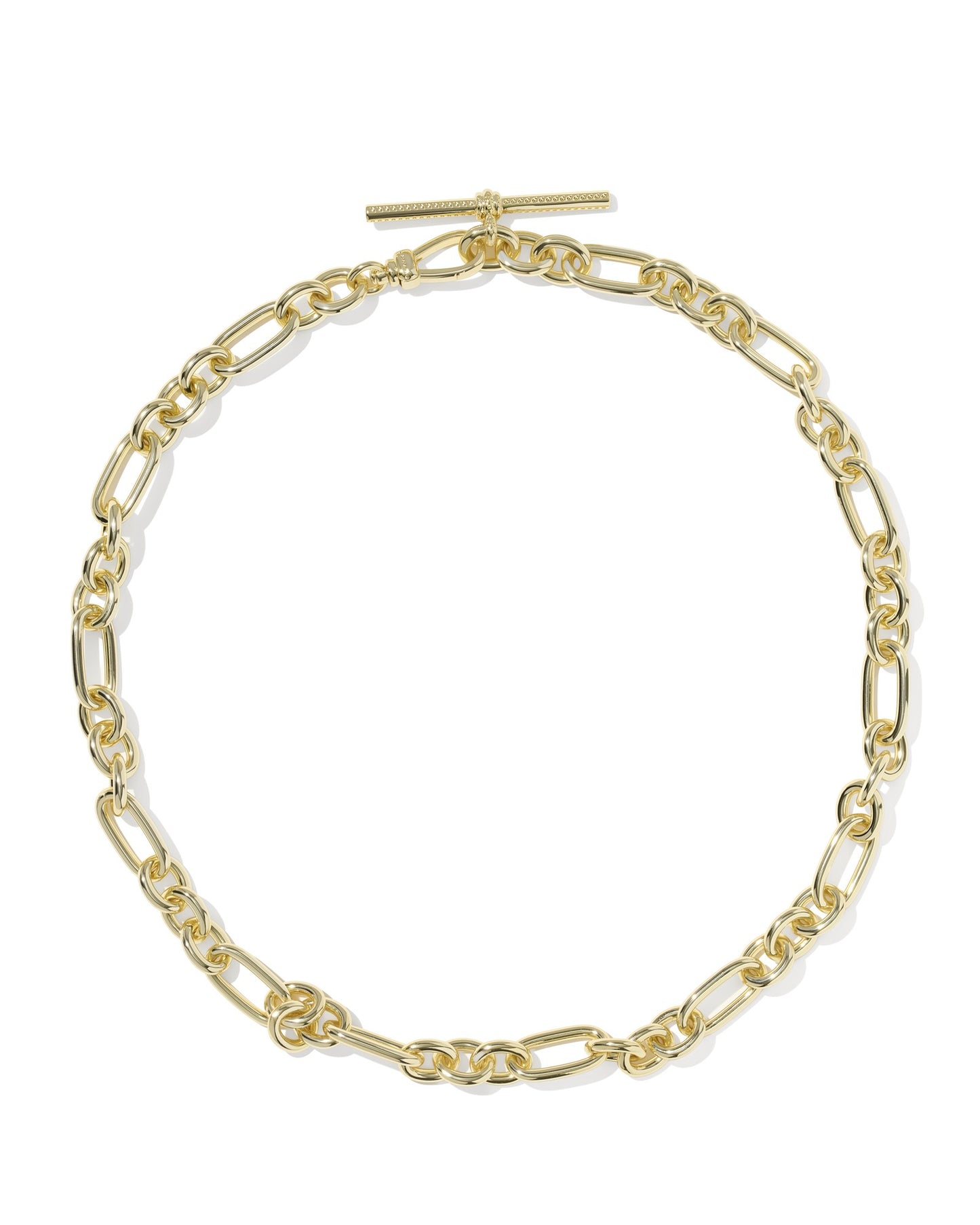 EMBRY LINK AND CHAIN NECKLACE GOLD