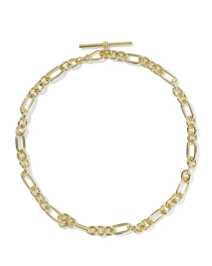 EMBRY LINK AND CHAIN NECKLACE GOLD