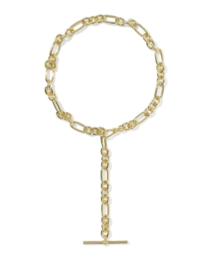 EMBRY LINK AND CHAIN NECKLACE GOLD