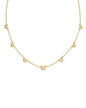 LILLIA BUTTERFLY ENAMEL STRAND NECKLACE GOLD PINK ENAMEL