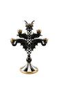 Mackenzie-Childs Courtly Check Bat Candelabra