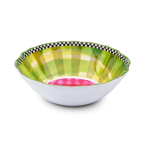 Watermelon Welamine serving bowl by Mackenzie Childs