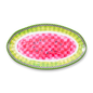 Watermelon Melamine oval platter by Mackenzie Childs