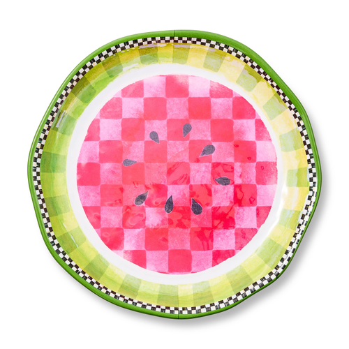 Watermelon Melamine large platter by Mackenzie Childs