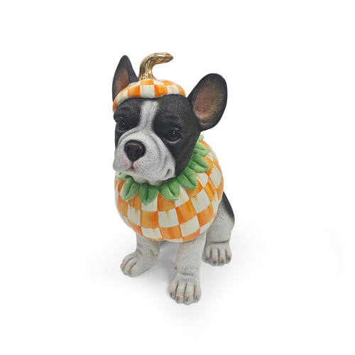 Mackenzie-Childs Trick or Treat Frenchie dog figurine