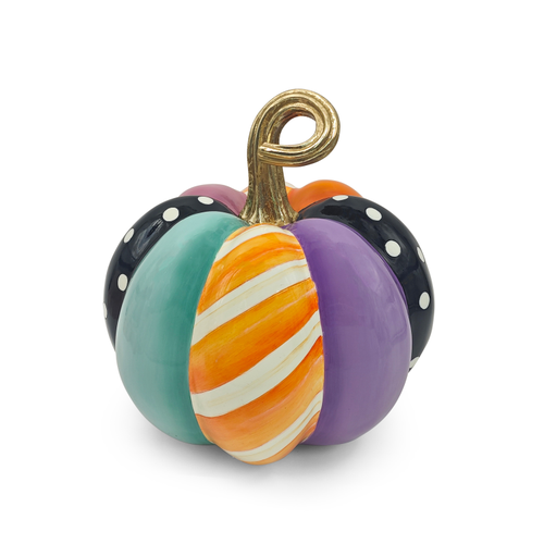 Mackenzie-Childs Whimsy Patchwork Medium Pumpkin