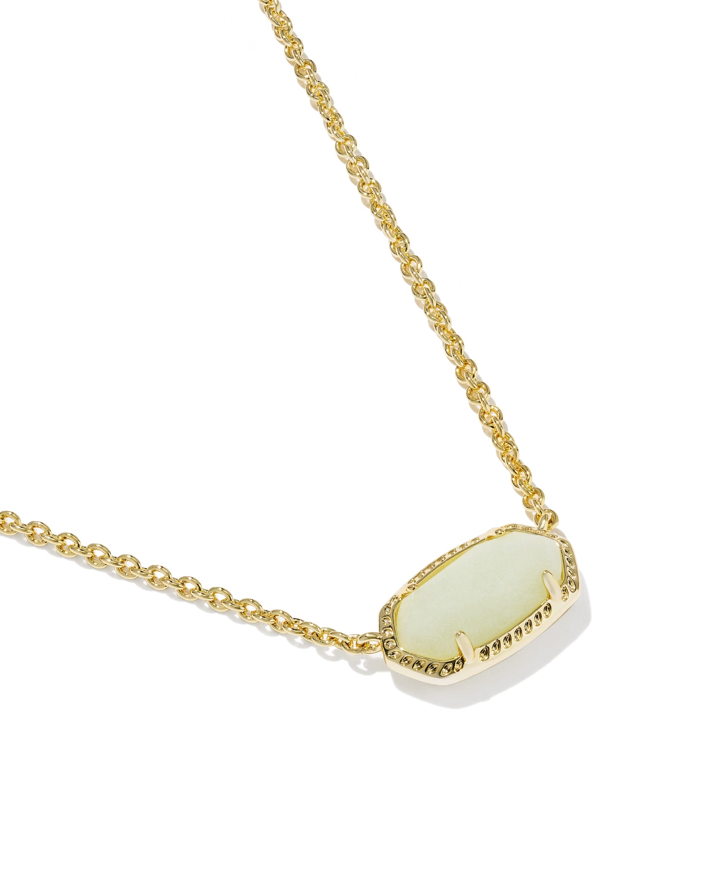 ELISA BOO SHORT PENDANT NECKLACE GOLD WHITE GLOW IN THE DARK GLASS