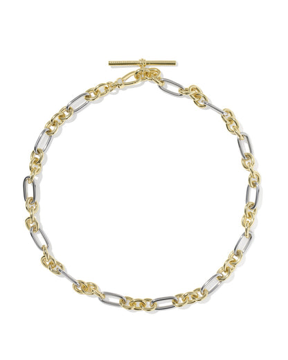 EMBRY LINK AND CHAIN NECKLACE MIXED METAL
