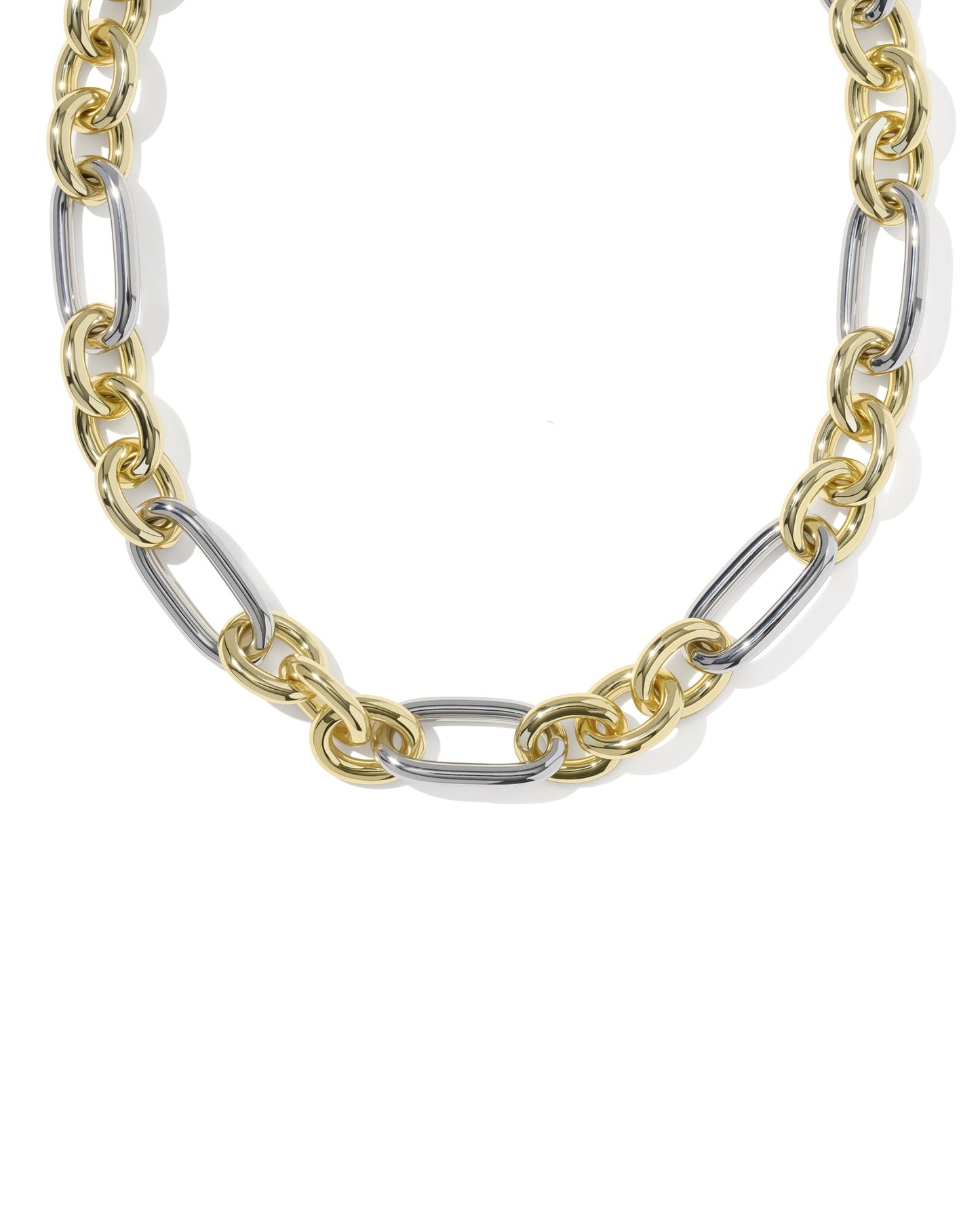 EMBRY LINK AND CHAIN NECKLACE MIXED METAL