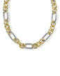 EMBRY LINK AND CHAIN NECKLACE MIXED METAL