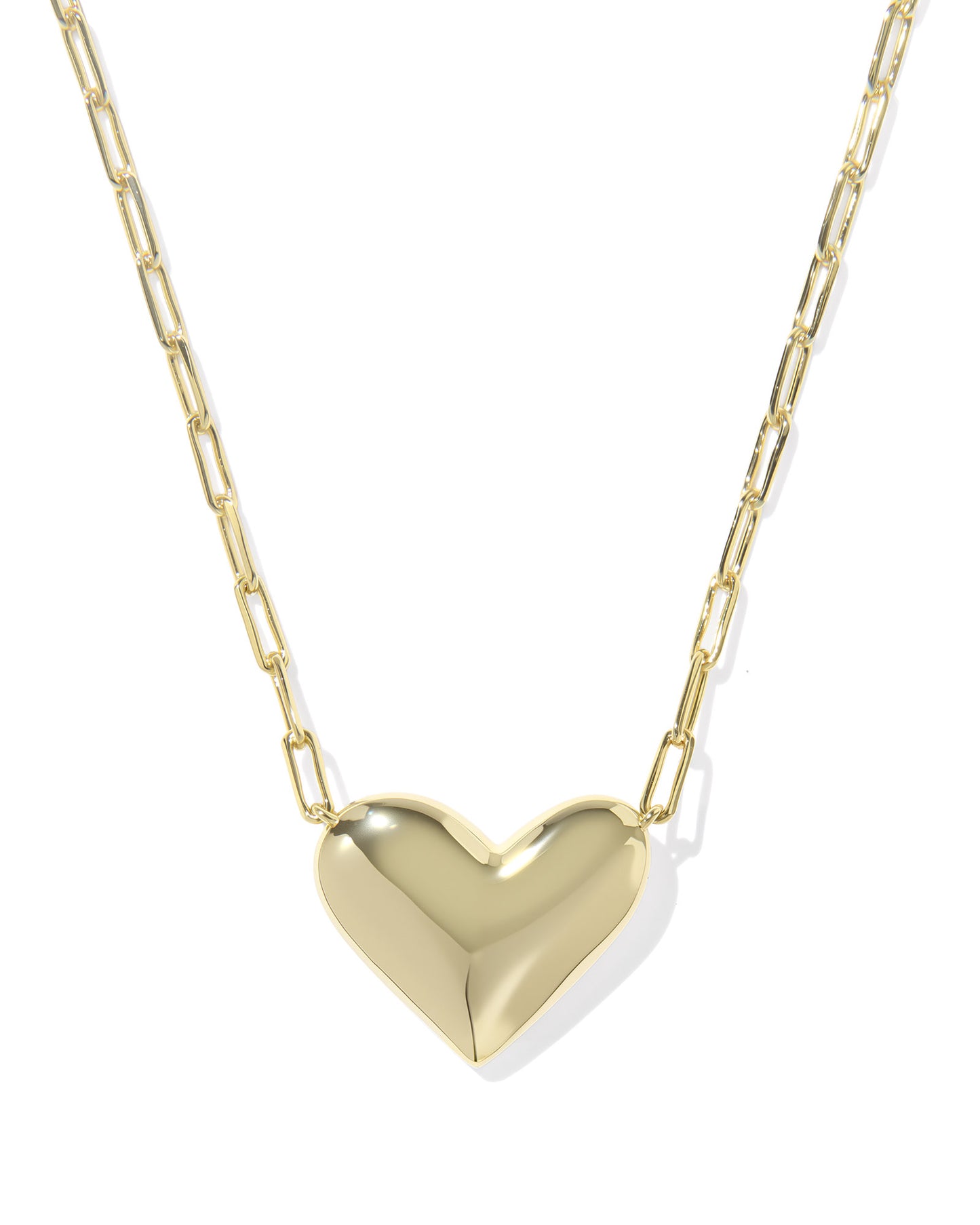 ARI HEART STATEMENT SHORT PENDANT NECKLACE