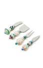 Mackenzie-Childs rosy meadow cheese spreader set