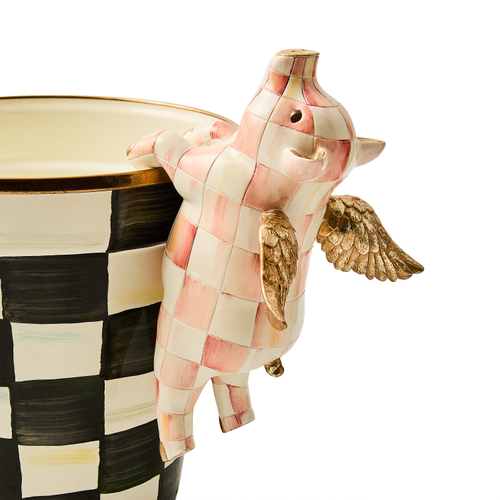 Rosy Check Flying Pig Pot Climber Mackenzie Childs