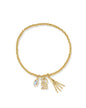 2026 Graduation Stretch Bracelet Gold