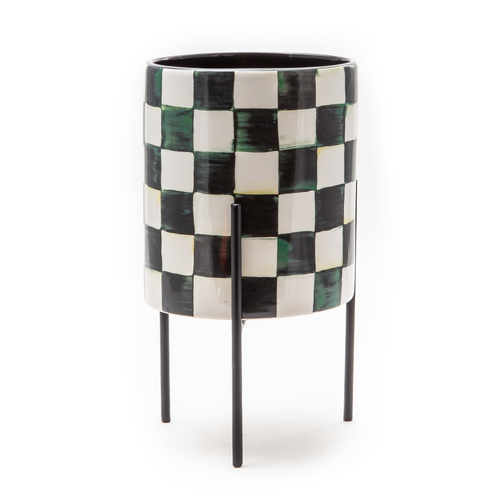 Courtly Check Tabletop Planter by Mackenzie Childs