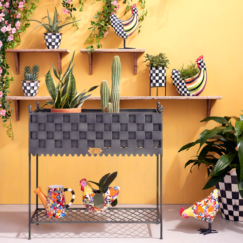 Courtly Check Tabletop Planter by Mackenzie Childs