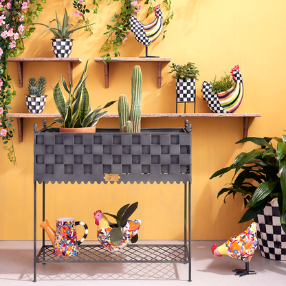 Courtly Check Tabletop Planter by Mackenzie Childs