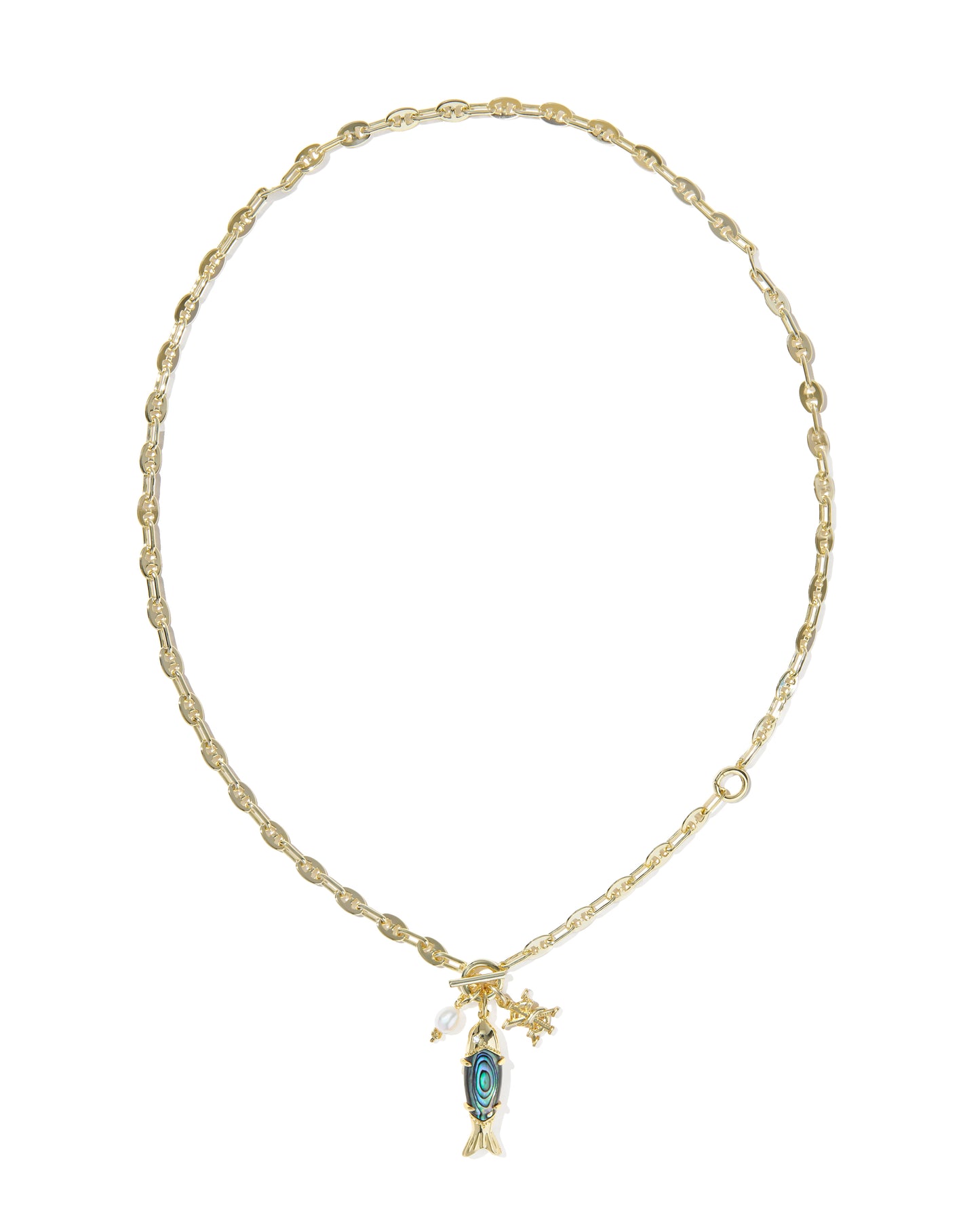 PARKER FISH LONG CHARM NECKLACE