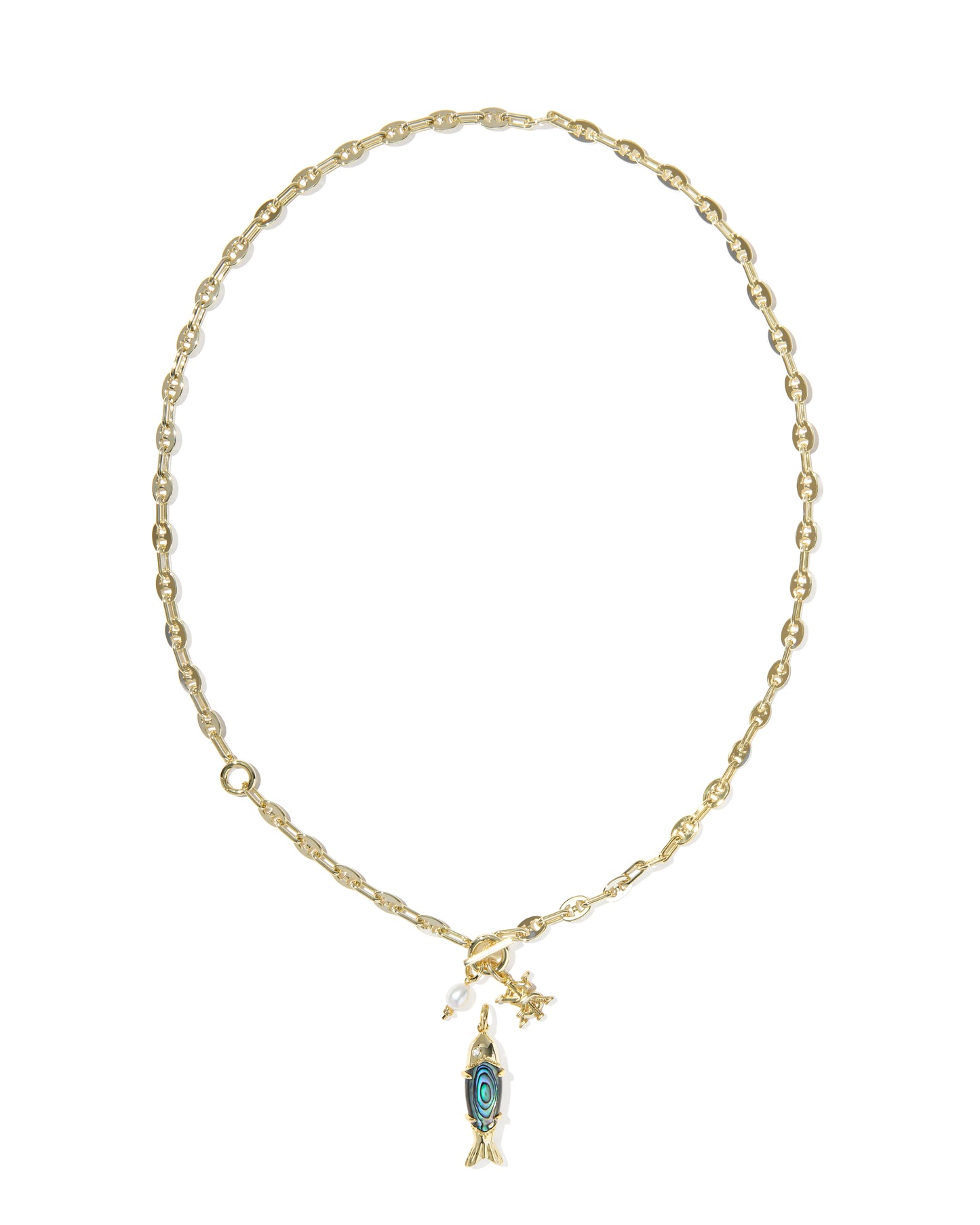 PARKER FISH LONG CHARM NECKLACE