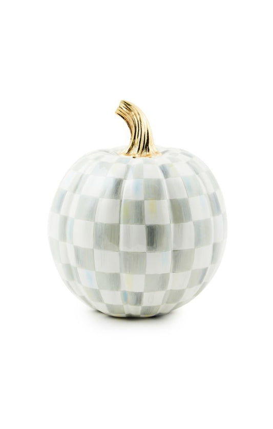 Mackenzie-Childs Sterling Check Small Pumpkin