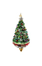 Tree Spinning Top Glass Ornament