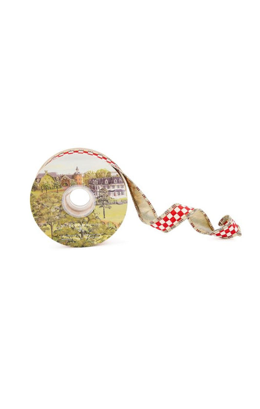 Red Check 1" Ribbon