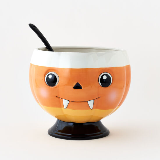 Candy Corn Punch Bowl w/Ladle