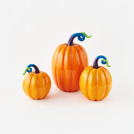 Resin High Gloss Pumpkins Set of 3