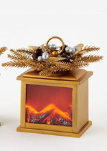 Load image into Gallery viewer, Gold or Silver Fire Light Lantern Ornament