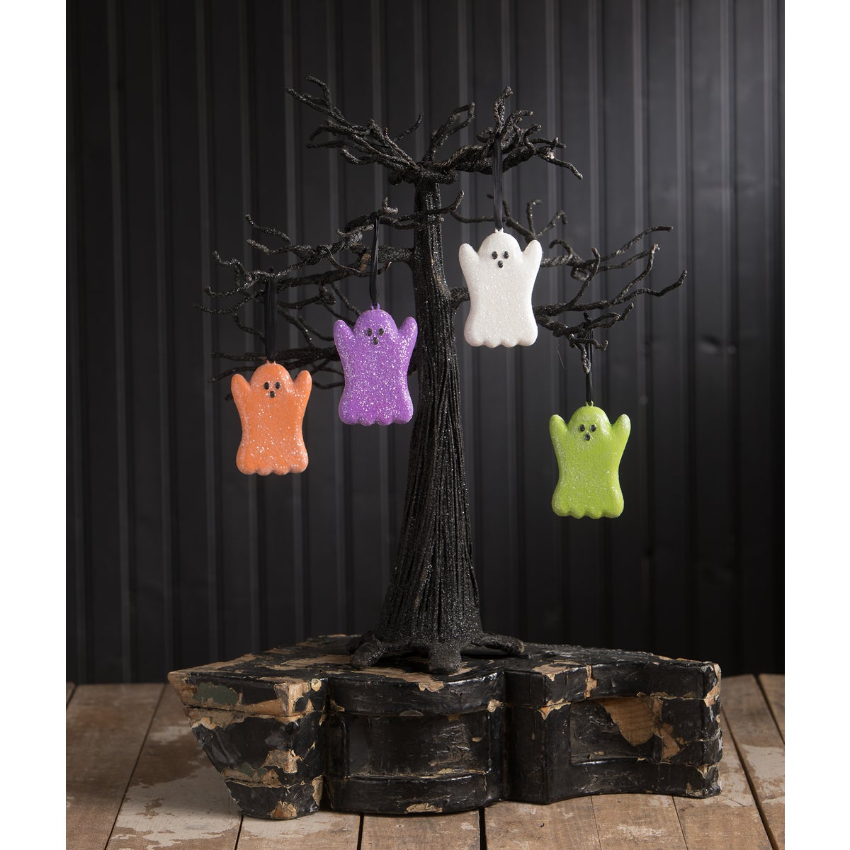Bethany Lowe Ghost Peep Ornaments - Set of 4