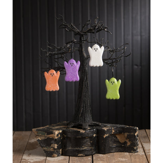 Bethany Lowe Ghost Peep Ornaments - Set of 4