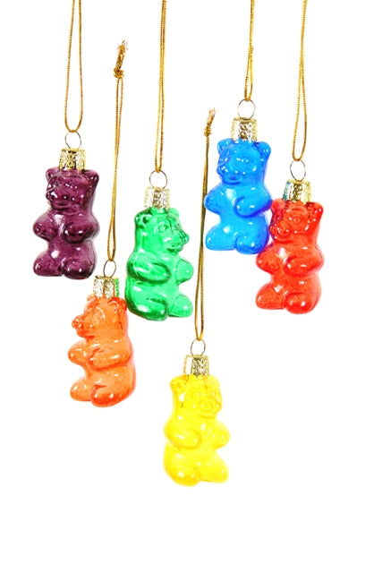 Gummy Bear Ornaments - Set of 6