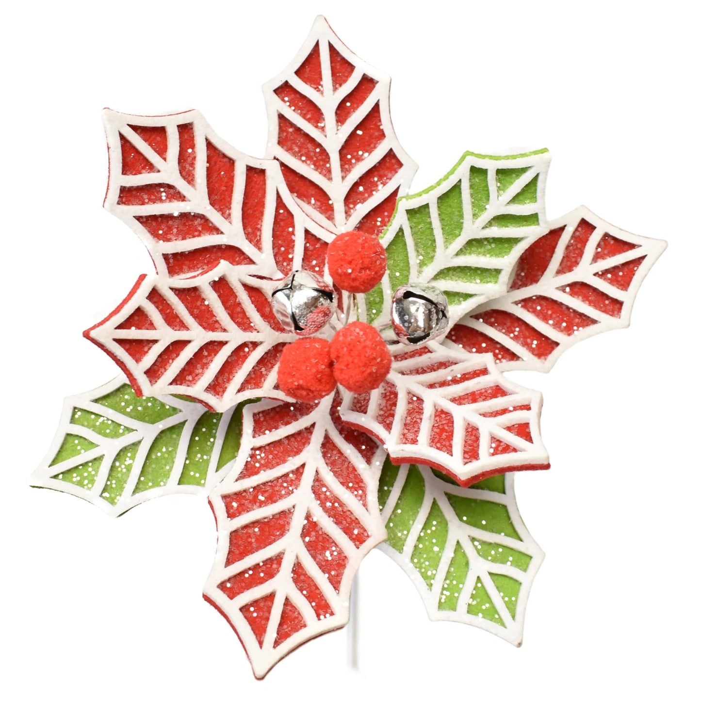 Candy Icing Felt Poinsettia - 23"