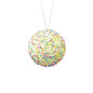 Confetti Ball Ornament - Green - 4"