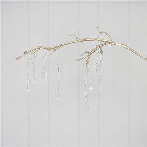 Crystal Drop Branch Gold - 31"