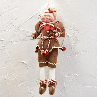 Poseable Whimsical Gingerbread Elf - 20