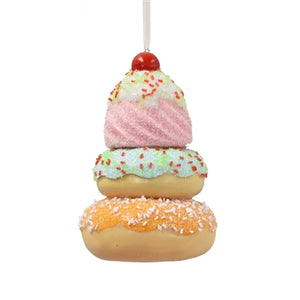 Sugar Explosion Iced Donut Ornament -5.5"