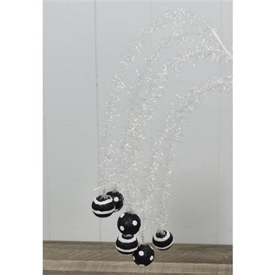 Jingle Jangle Ball Spray Black/White - 27"