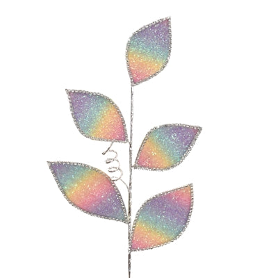 Dramatic Rainbow Ombre Leaf Spray - 24