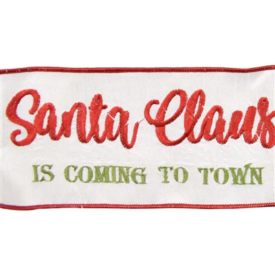 Santa Clause is Coming to Town Ribbon - 4