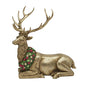 Deer with Neck Wreath - Laying - 17"