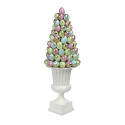 December Diamonds Pastel Egg Tree w/White Base - 17"